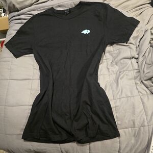 Gildan Black T-Shirt with Light Blue Tag